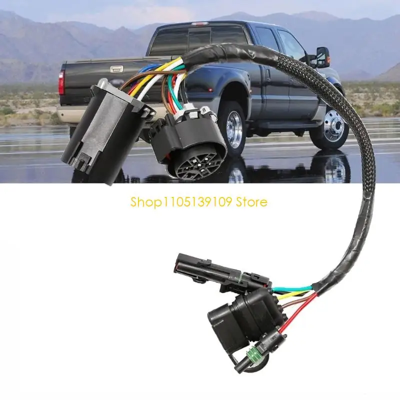 P5ED Rear Trailer Lamp Wiring Adapter with 7 Pin End Pair Use for Modification