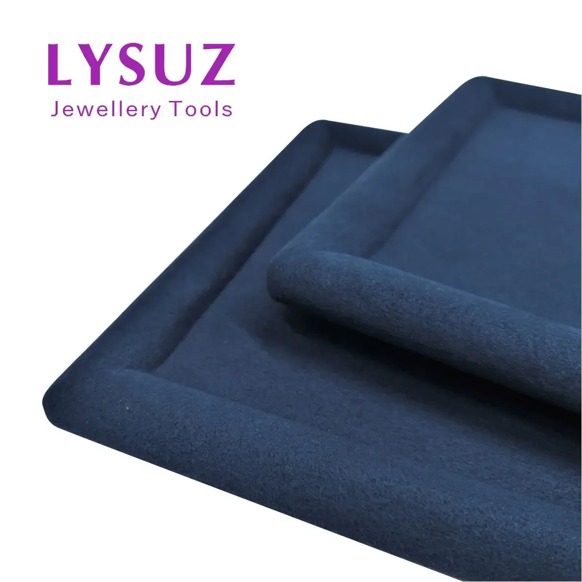 الأحجار الكريمة الماس اللؤلؤ الأزرق البليت ستوكات ارتداء مقاومة متجر المجوهرات تحديد صينية العرض #5