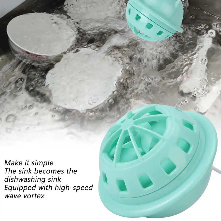 Multifunctional USB Mini Washing Machine Portable Ultrasonic Waterproof Dish Washer 15 Minutes Automatic-Shutdown Dishwasher