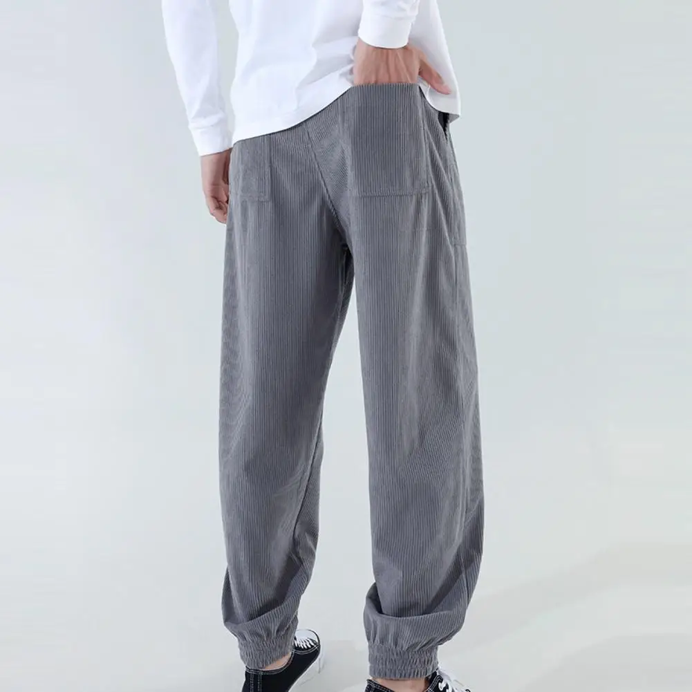 

New Autumn And Winter Men's Corduroy Pant Fashion Homme Business Social Wedding Ball Party Dress Slim Fit Trousers Sport Trouser
