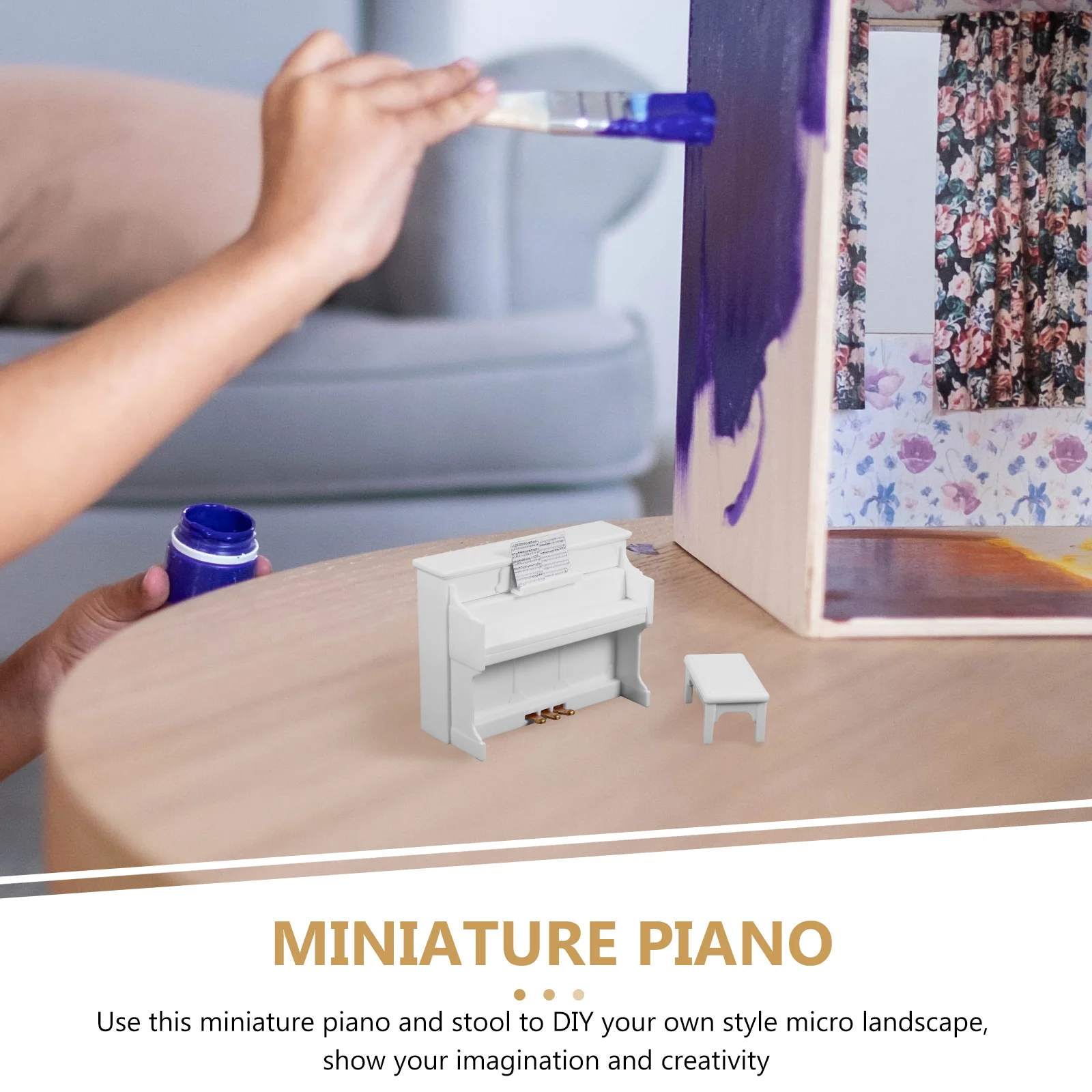 Mini piano l'inventaire en plastique, modèle musical