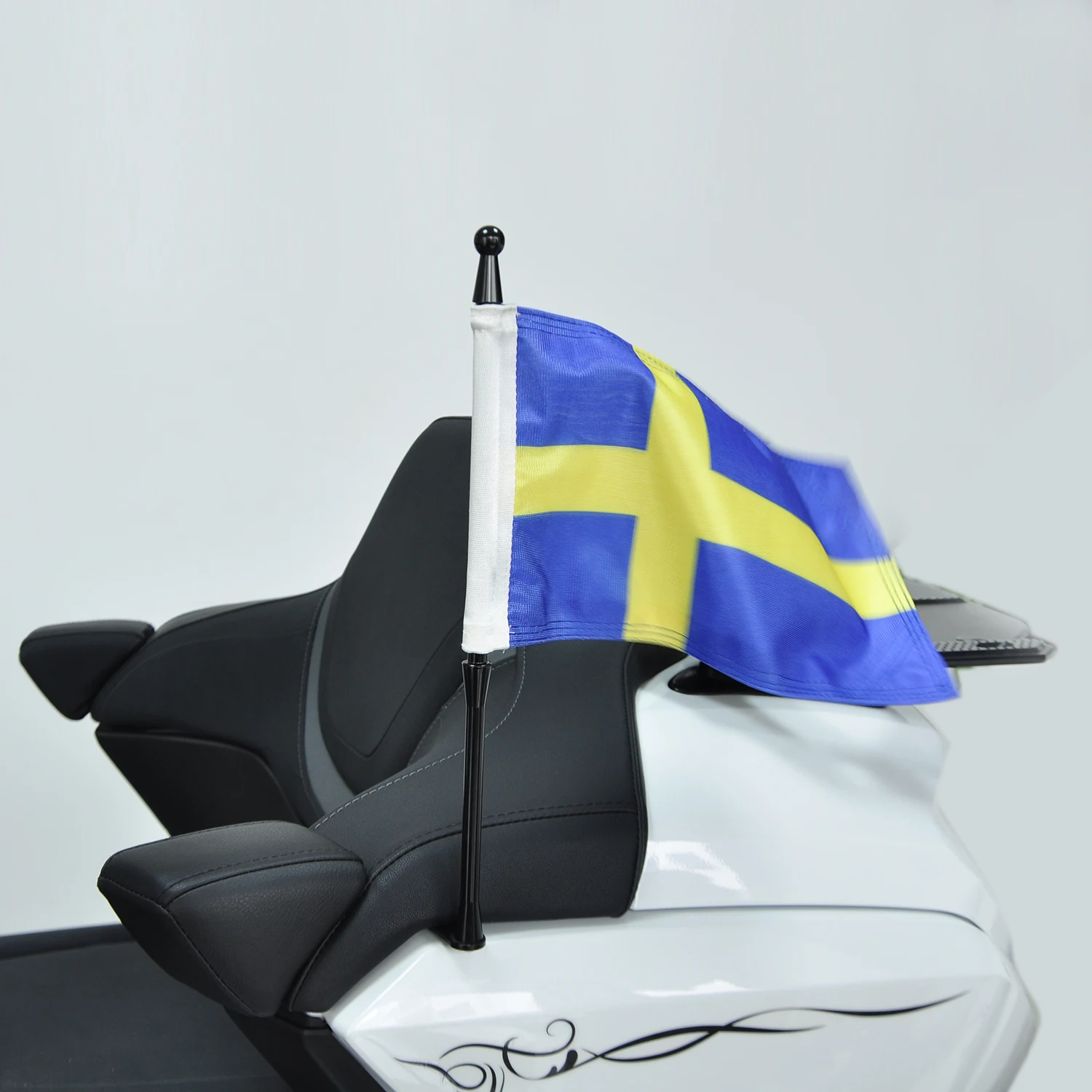 

Panical Sweden LR Passenger Rear Trunk Flag Set Flagpole Kit For Honda Gold Wing Tour GL1800 2018-2024