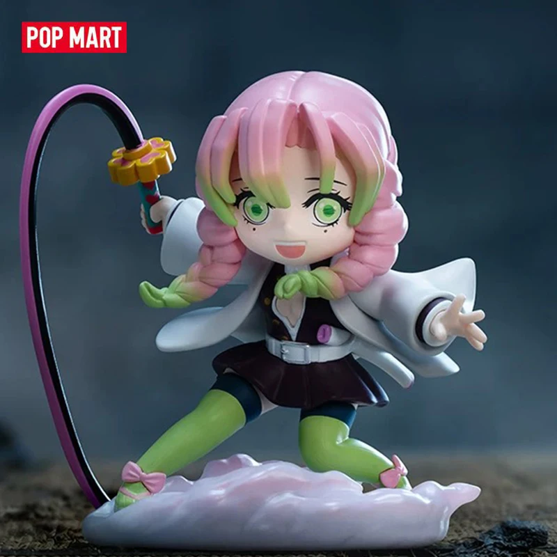 

POPMART Demon Slayer Kimetsu No Yaiba Battle Series Genuine Blind Box Toys Mystery Box Anime Action Figure Surprise Models Gift