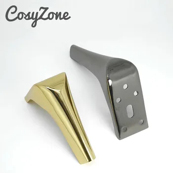 מתכת חומרה רגליים 4 יח'\אריזה ארון ריהוט רגלי ספת רגלי מודרני זהב שחור