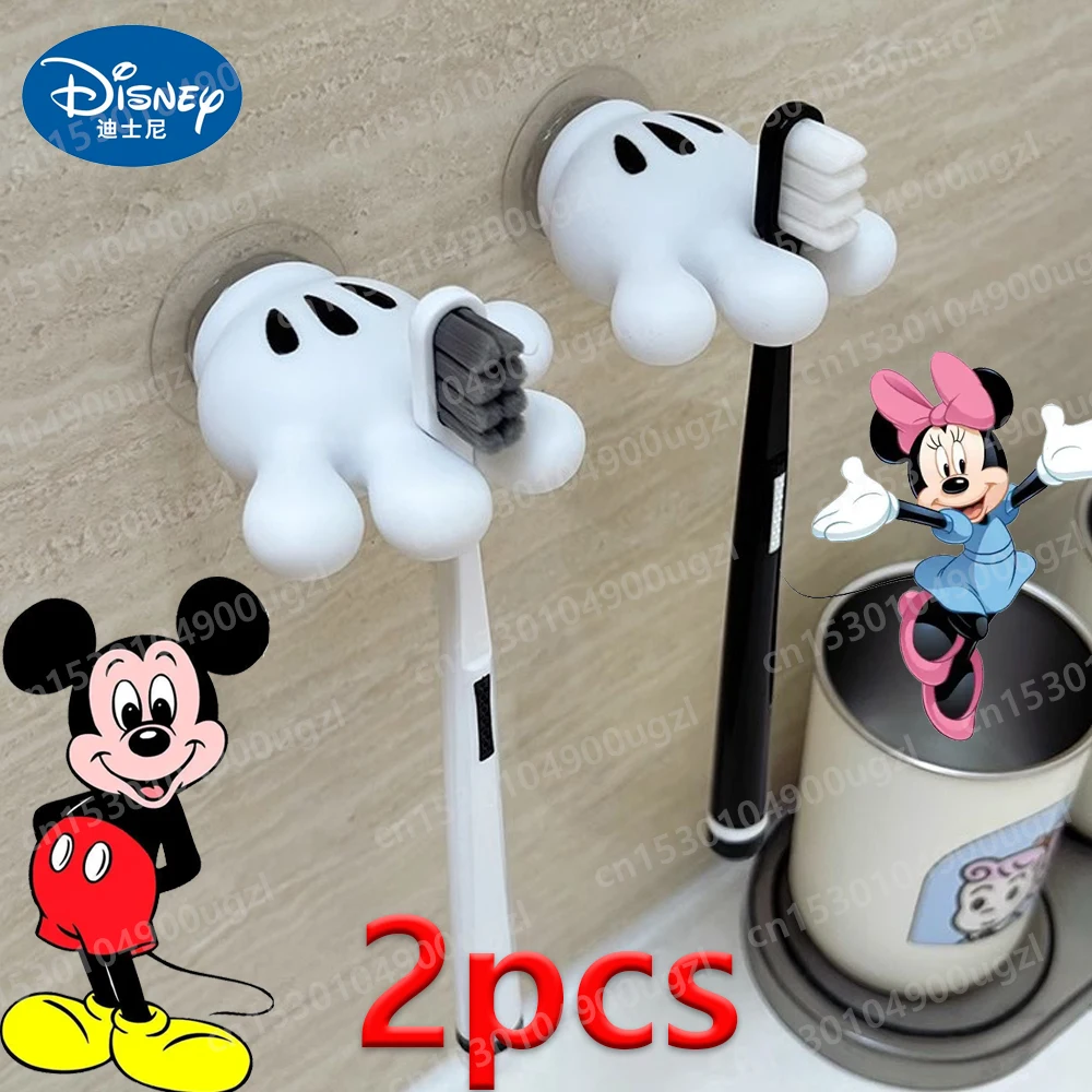 

Disney Mickey Cartoon Palm Suction Bathroom Moisture-Proof Pendant Toothbrush Towel Rack Multifunctional Data Cable Storage Hook