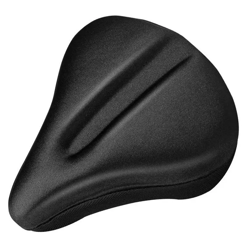 1 Piece Cycling Riding DIY Accessories Exercise Bike Seat Gel Cushion Cover For Large Wide Bicycle  Pad view 3