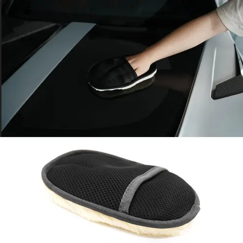 Limpiador de cepillo de limpieza de coche, guantes de lavado de coche suaves similar a la lana, cepillo de limpieza, cuidado de lavadora de motocicleta, estilo de coche automotriz