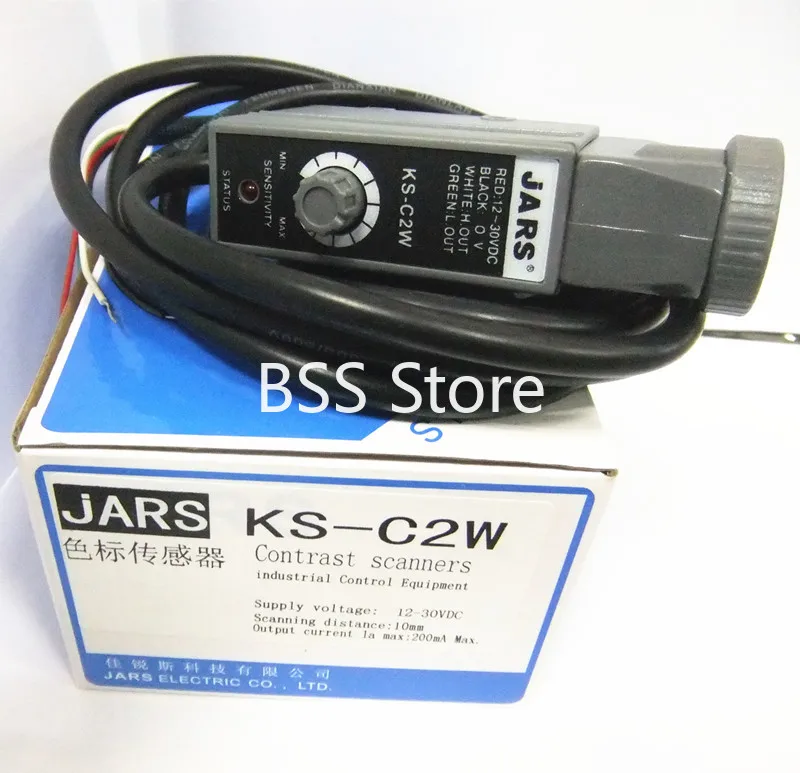 Color Sensor KS-C2W White Light KS-C2G Green Light Photoelectric Switch Color Mark Switch Sensor