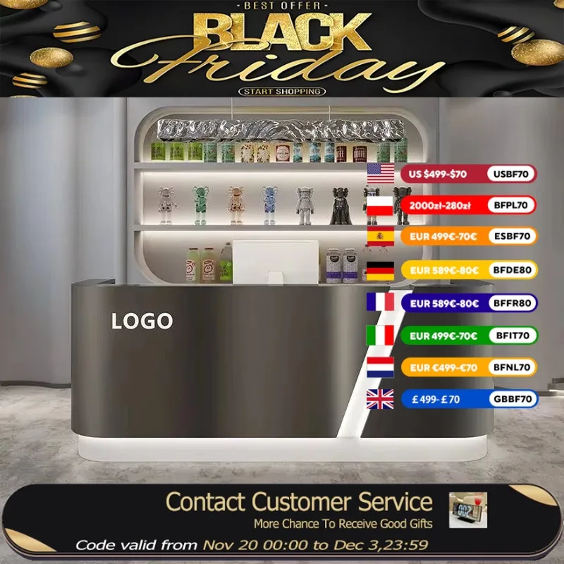 

Beauty Clinic Reception Desks Counter Aesthetics Luxury Computer Reception Desk Modern Business Mostradores Recepcion Furniture