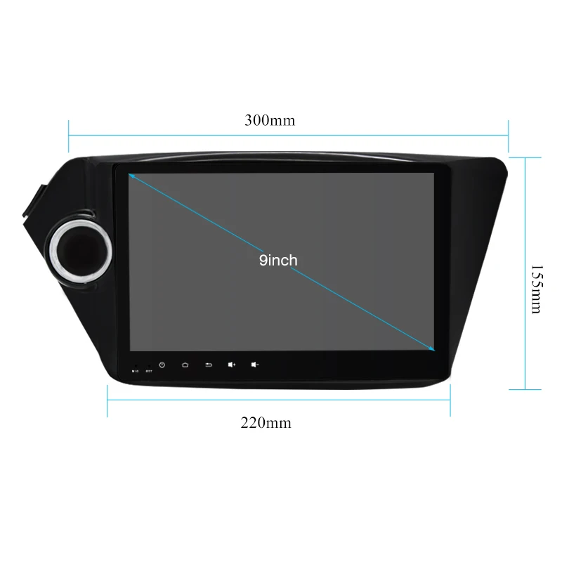 2 Din Android Car Radio Multimedia Video Player GPS Navigation for Kia K2 RIO 2012 2013 2014 2015 Car Stereo Radio No Dvd