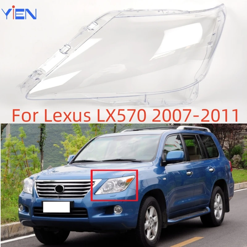 

For Lexus LX LX570 2007 2008 2009 2010 2011 Car Accessories Replace A Transparent PC Lights Shell Headlight Lampshade
