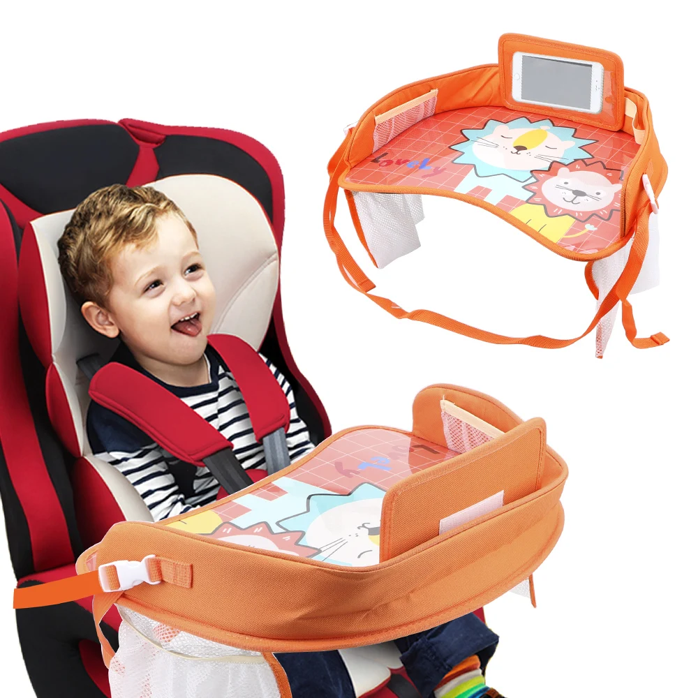 In-car Accessories Car Drinks Holders Storage Car Safety Seat Tray Kids Toys Infant Children Drink Table Baby Fence