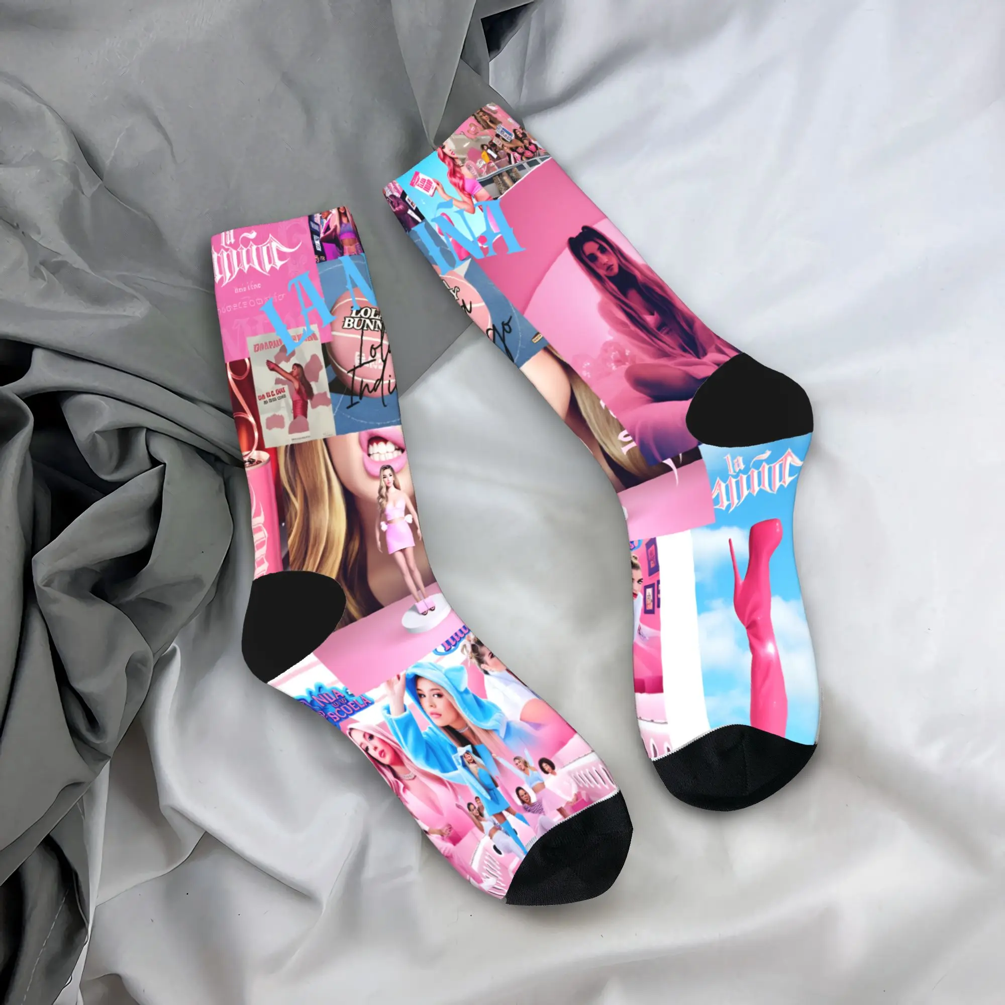 

Lolas Indigos Singer Socks Design Stockings Non Skid Unisex Men Socks Soft Spring Novelty Cycling Socks