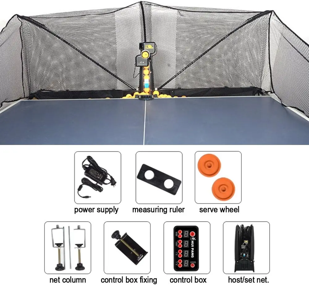 ZXMOTO Tafeltennisrobot Automatische pingpongrobotmachine voor training Tafeltennisrobot Upgrade pingpong