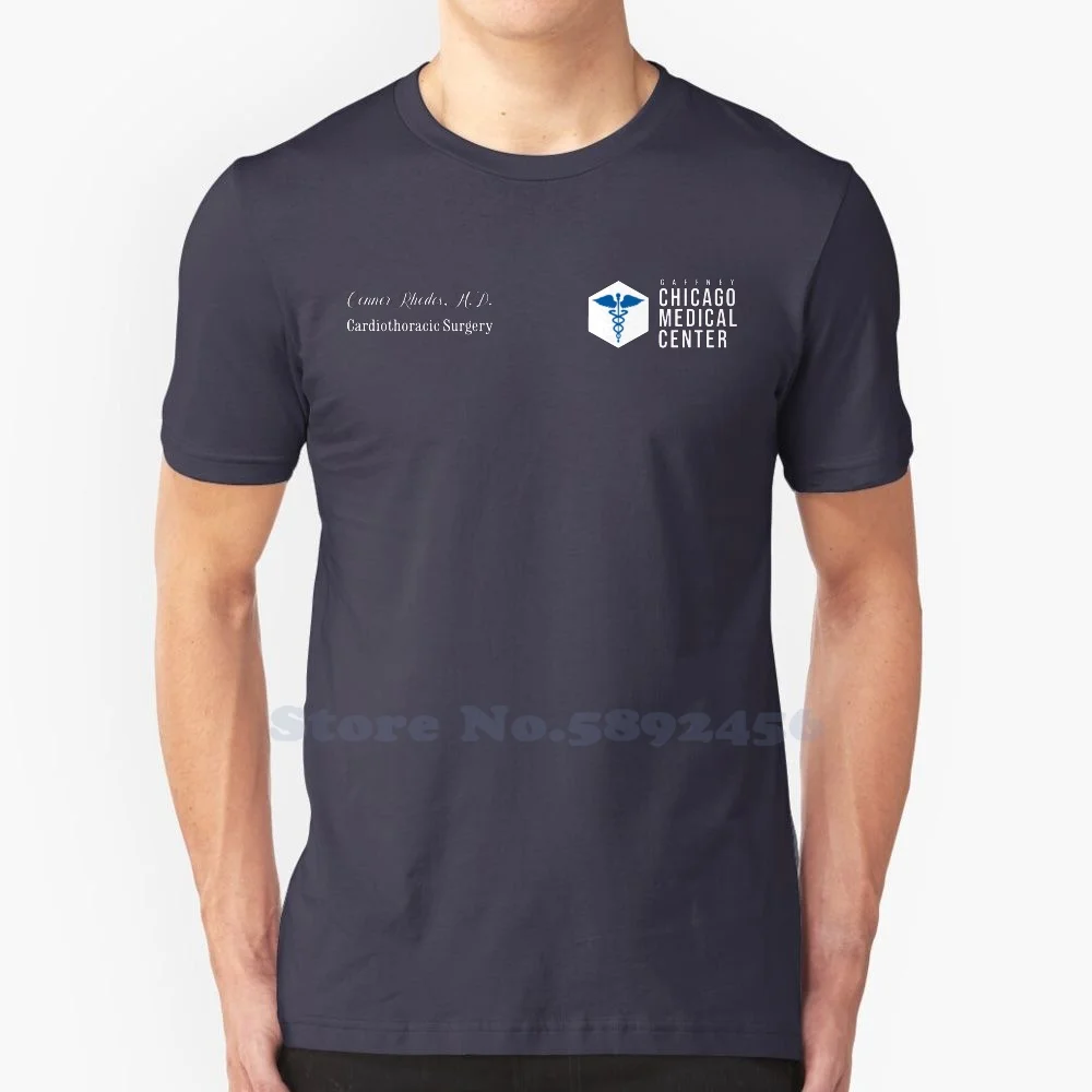 Chicago Med-Connor Rhodes-Scrubs-Cardiothoracic Surgery 100% Pure Cotton T-Shirt Chicago Med One Chicago Medical Hospital