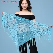 Sequin tassel belly dance costume in 11 colors #2