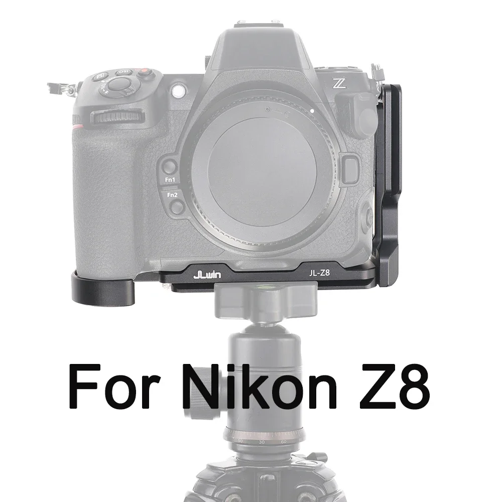 FOTGA L Plate  Camera L-Bracket Plate L-Shape Bracket for Nikon Z8 Camera Quick Realease Base Plate Vlogging Tripod Kit