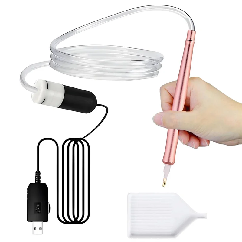 

A33R-Электрическая алмазная художественная ручка для вакуума с регулируемым всасыванием без воска, инструмент для алмазной живописи