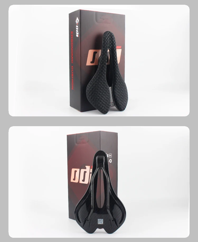 ODI Kohlefaser-3D-Druck Fahrradsattel Ultraleichtes und atmungsaktives hohles Wabenkissen Weicher Sitz für Rennrad/Rennrad/MTB – Detail 12
