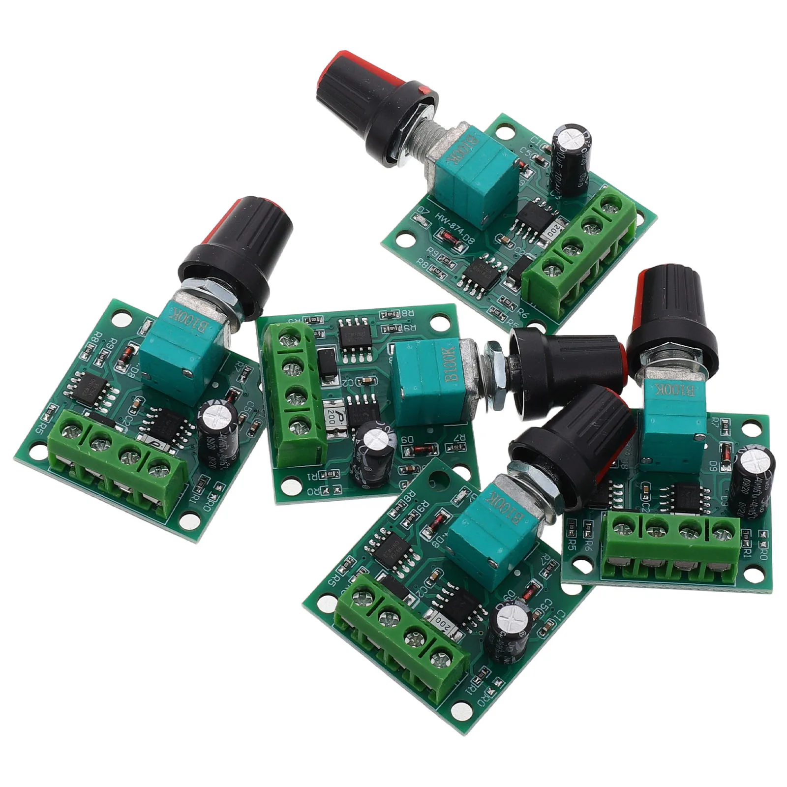 

5pcs Motor Speed Controller Adjustable PWM Vibration Solenoid Voltage Regulator Driver Switch Control System