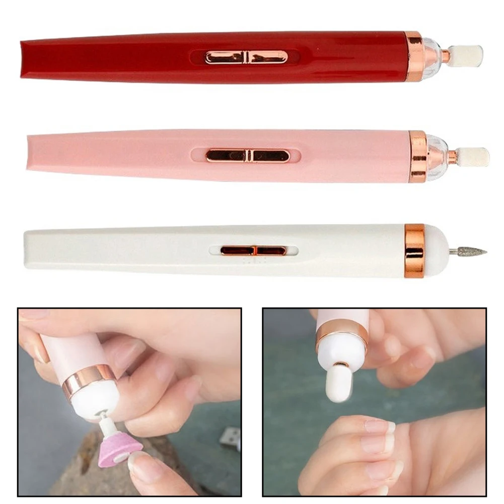 Rechargeable Nail Drill Machine 15000 RPM With LED Light And 5 Bits For Home Salon Use Fast Charging Portable Device