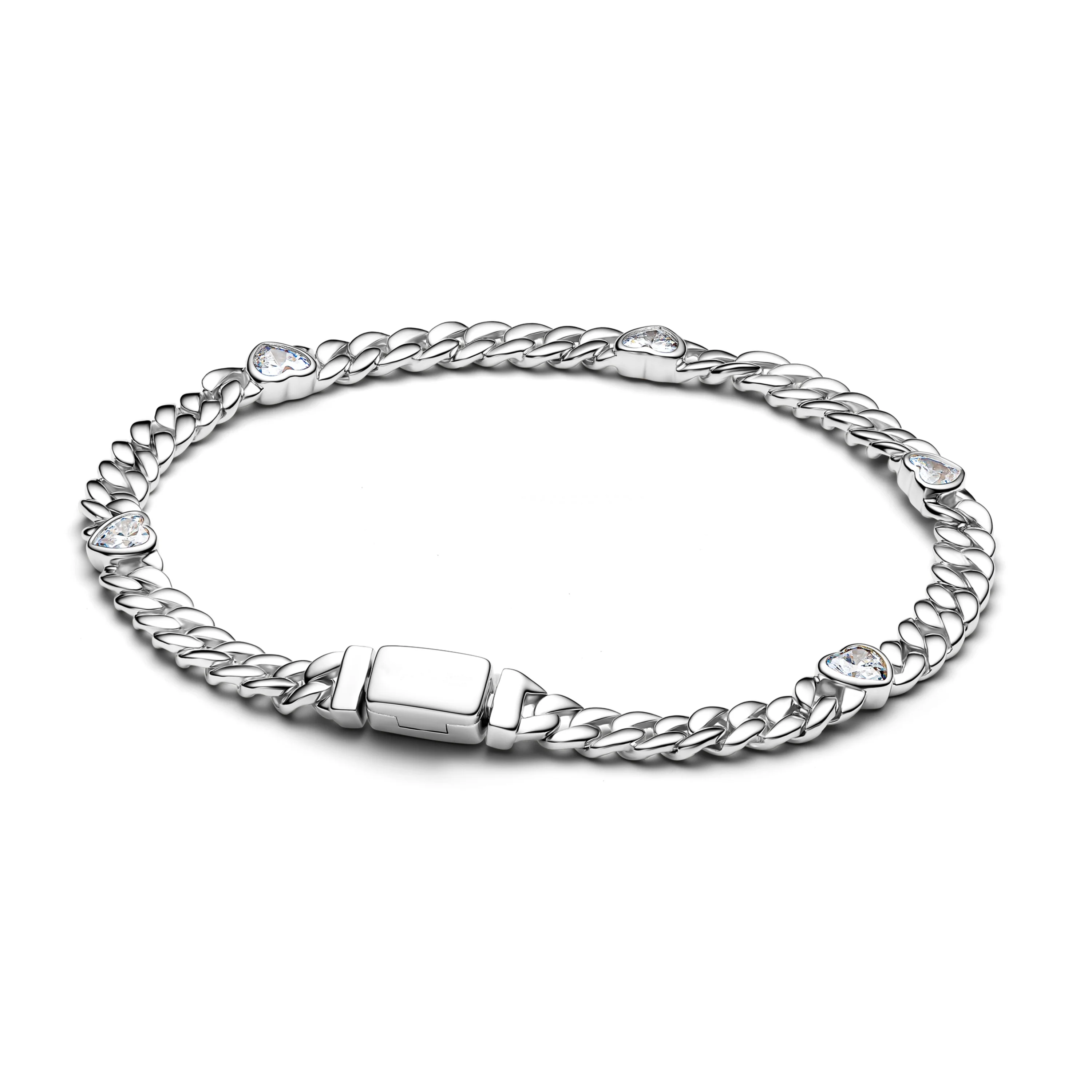 Rundes Armband aus 925er Silber mit Zirkonia, Damenarmband, Maria Idéa Armband, Festtagsarmband, Edles Schmuckarmband, Geschenke – Detail 6