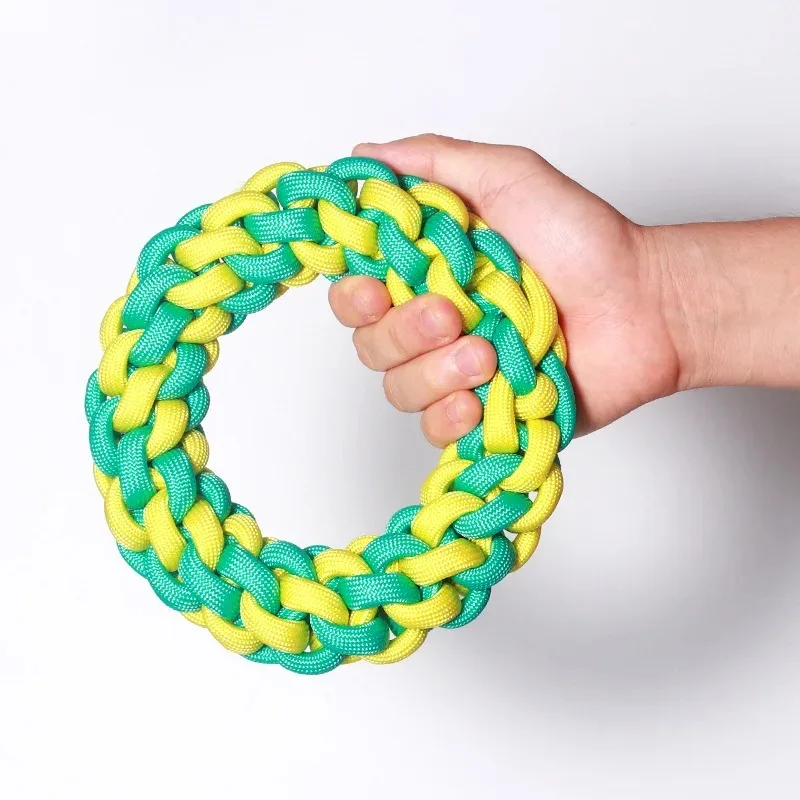 Manufacturer Wholesale Pet Rope Toy Durable Cotton Rope Dog Toy Bag Gift Set Pet Chewing Anti-bite Dog Toy Ring