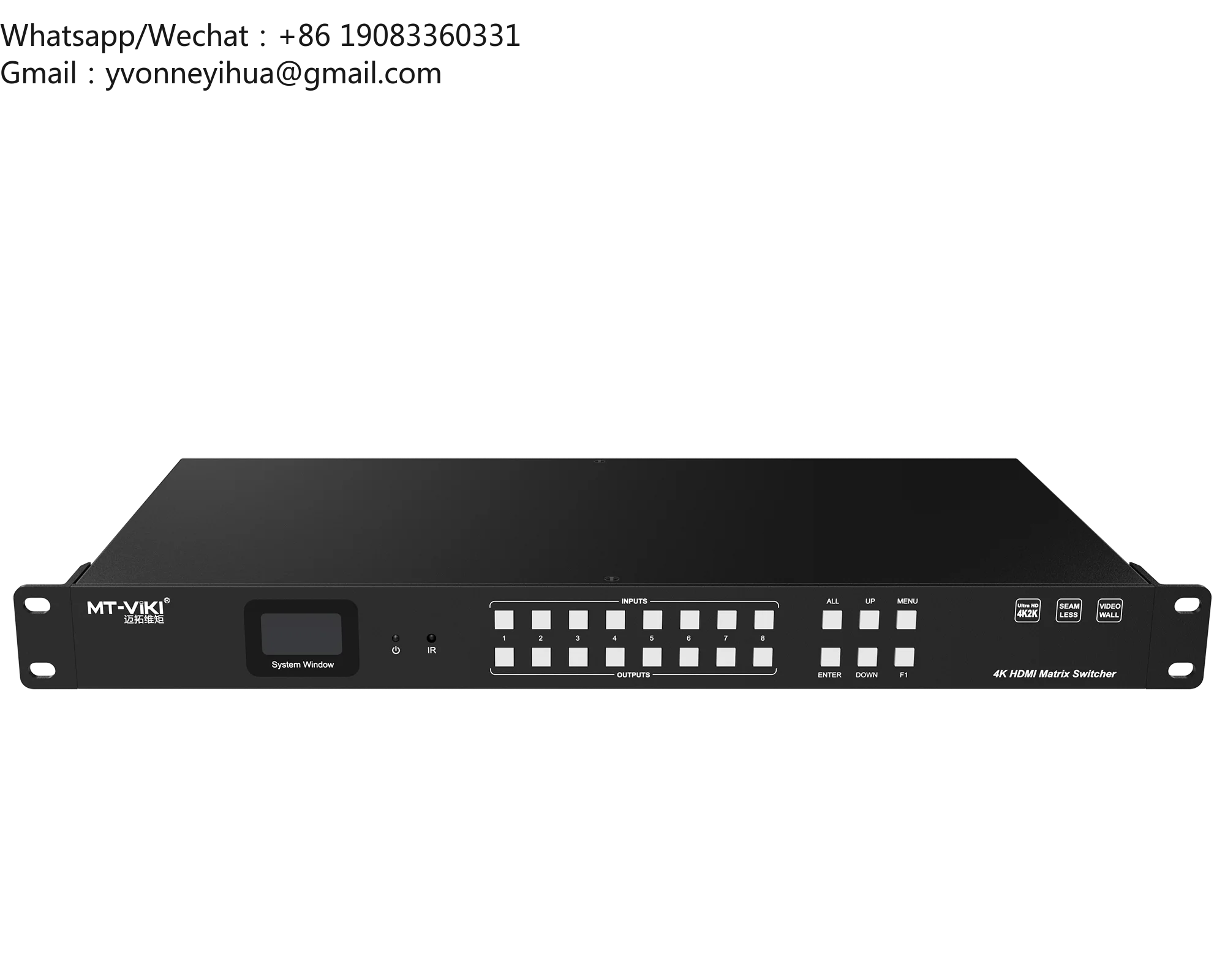 MT-VIKI 4K Seamless HDMI Matrix 8x8 With Splicing & Audio, Available For 4x4 8x8 8x16 16x16 32x32 36x36 72x72