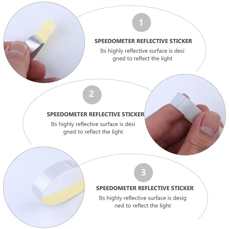 شريط عداد السرعة الرقمي ، ورقة عاكس مقياس سرعة الدوران ، ملصقات السيارات ، 12 قطعة