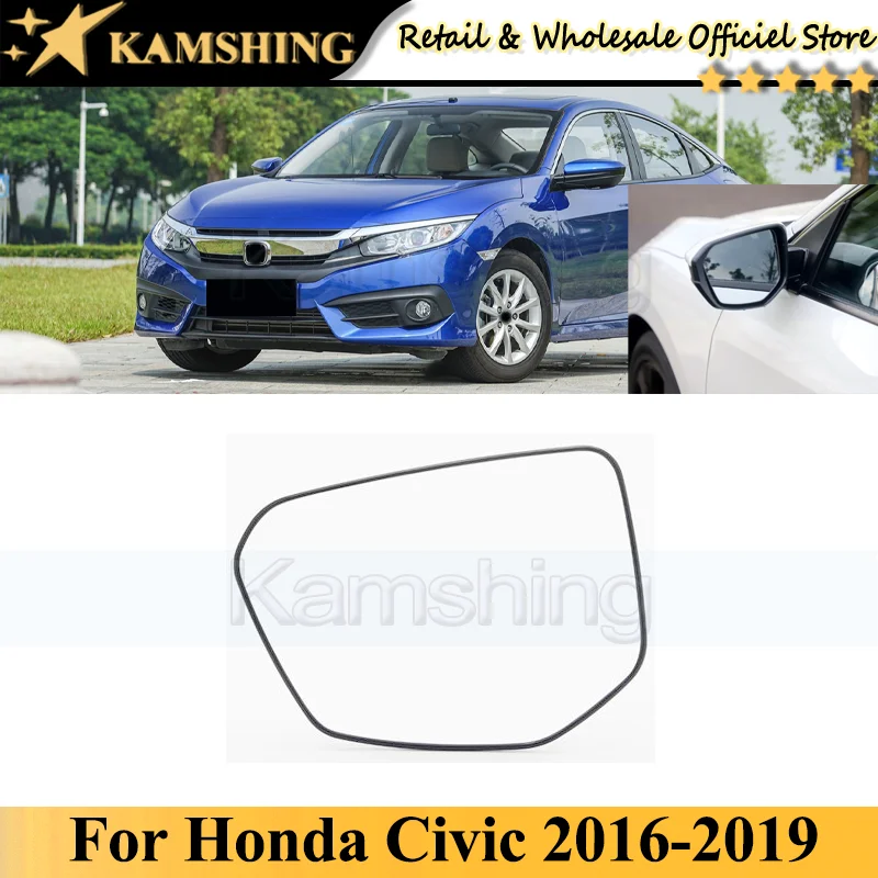 

Стекло для бокового зеркала заднего вида Kamshing для Honda Civic 2016-2019