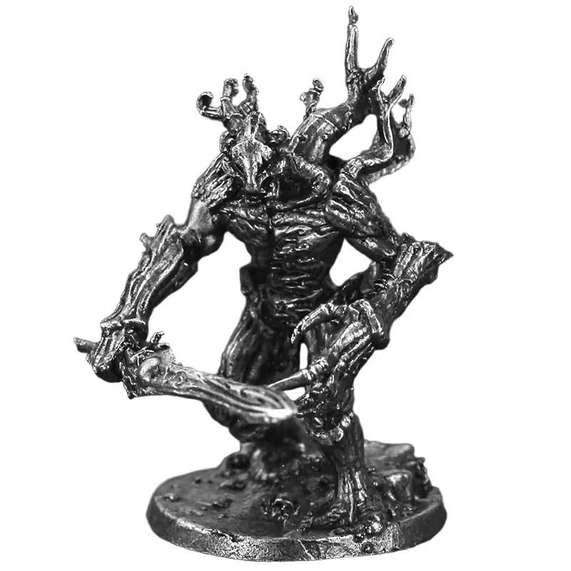 Miniaturas de espíritus del bosque de metal sin pintar, figura de dryada de estaño sin plomo, modelo coleccionable para juegos de rol y wargames de mesa