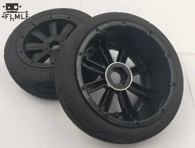 مجموعة إطارات أصلع أمامية أو خلفية على الطريق مناسبة لـ 1/5 HPI ROVAN ROFUN KM BAJA 5B SS قطع غيار ألعاب سيارات Rc