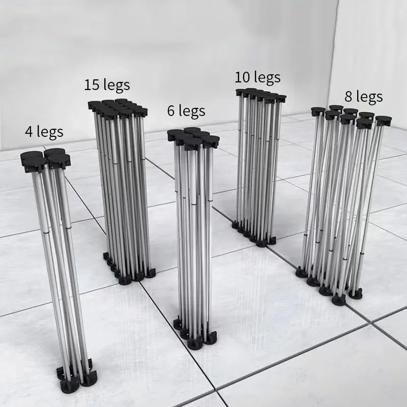 Adjustable 73-82cm Foldable Spider Leg  Stainless Steel Portable Work Desk Rack Sawhorse Support Quick Telescopic Workbench