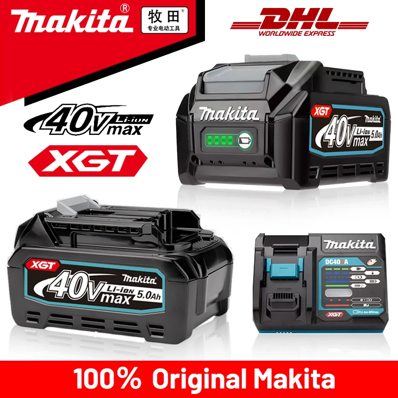 

Original Makita XGT 40V Battery Pack，5.0AH Rechargeable High Capacity Power battery，Replacement makita BL4025 BL4050 BL4080