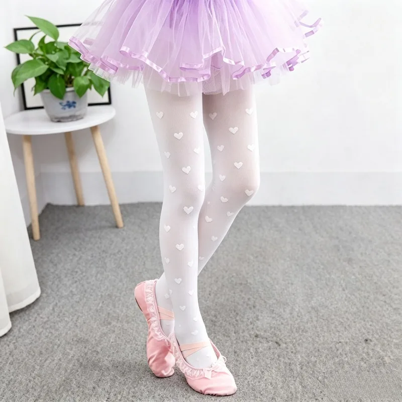 

Ballet 10D Heart Bow Decor Summer Ballet Tights Sheer Pantyhose Studio Daily Wholesale Soft Skin Friendly Stretchy Dance Stocks