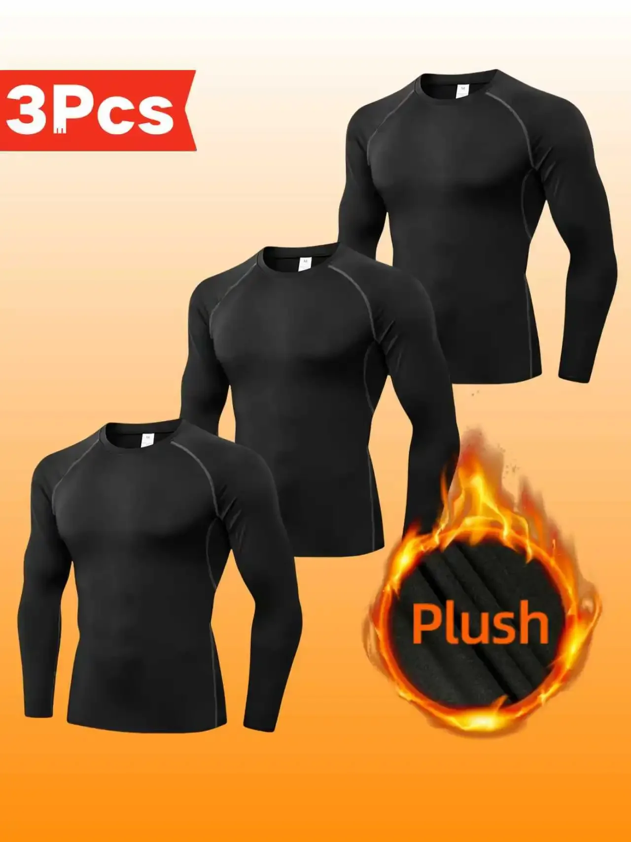 

Quick-drying tight-fitting long-sleeved men, cycling suits, running and fitness for autumn and winter