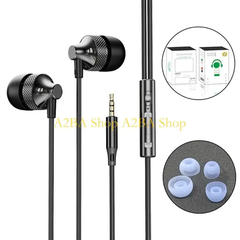 

A2BA Шнуровые наушники превосходного качества звука с тяжелыми басами и высокими частотами с шумоподавлением