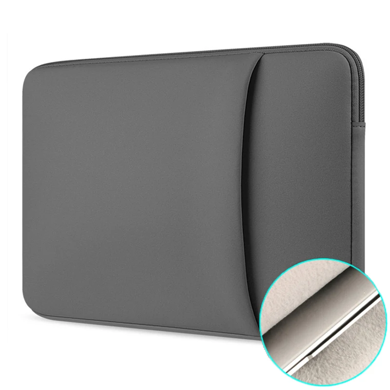 Laptop Bag Sleeve Case Cover Soft Notebook Pouch For Macbook Air Pro Huawei Xiaomi Lenovo HP Dell Asus 11 12 13 14 15 15.6 inch