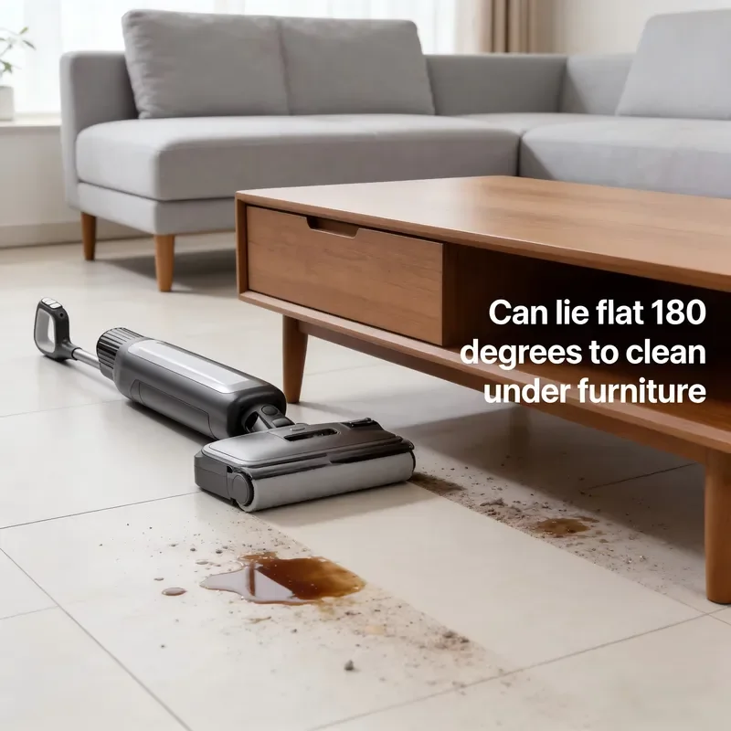 Cordless Washing Machine Wet and Dry Vacuum Cleaner Directly Washed with Water for Cleaning