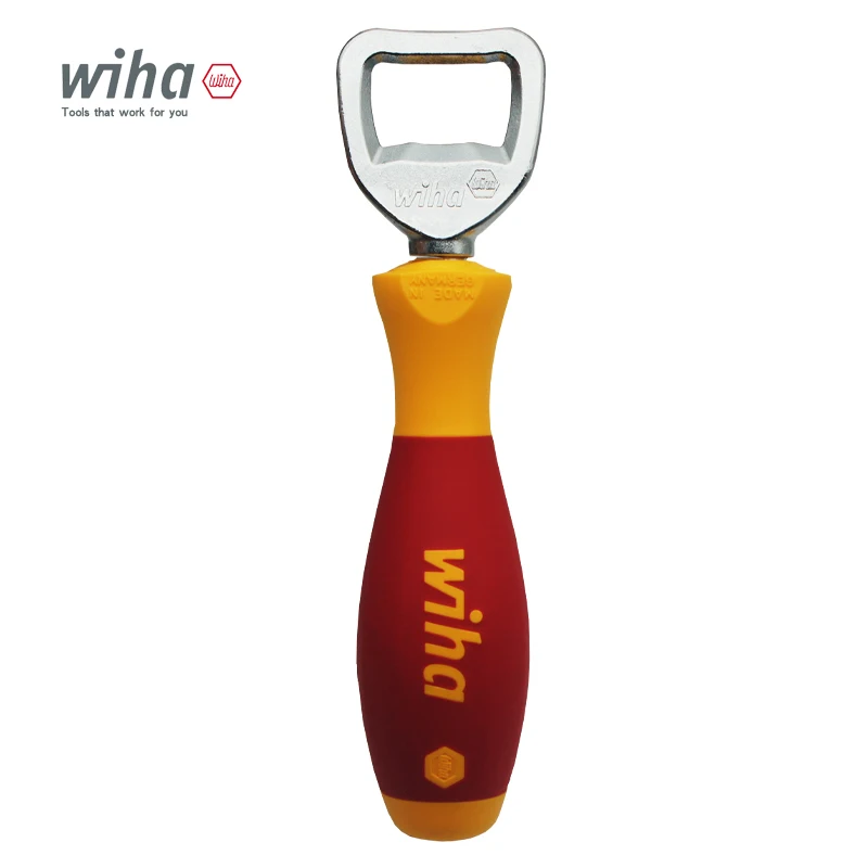 

Wiha Tool SoftFinish® Multifunction Bottle Opener with Screwdriver Handle Suit for Workshop and Kitchen 04703