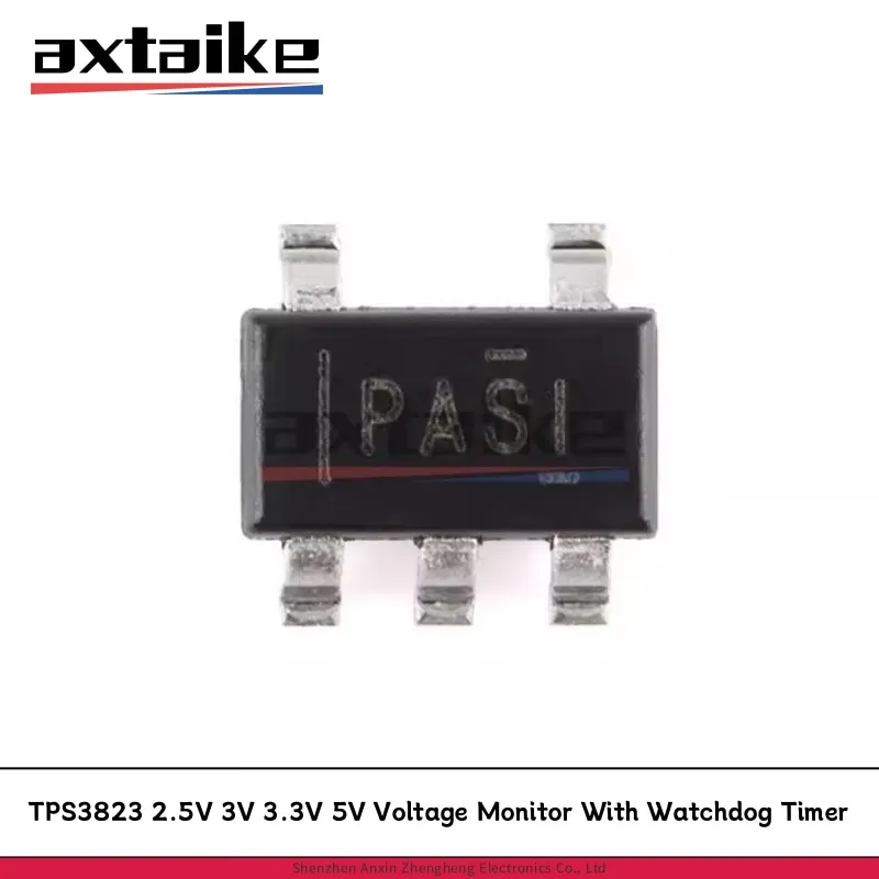 10PCS TPS3823-33DBVR TPS3823-25 TPS3823-30 TPS3823-50 SOT23-5 SMD 2.5V 3V 3.3V 5V Chip Voltage Monitor With Watchdog Timer IC