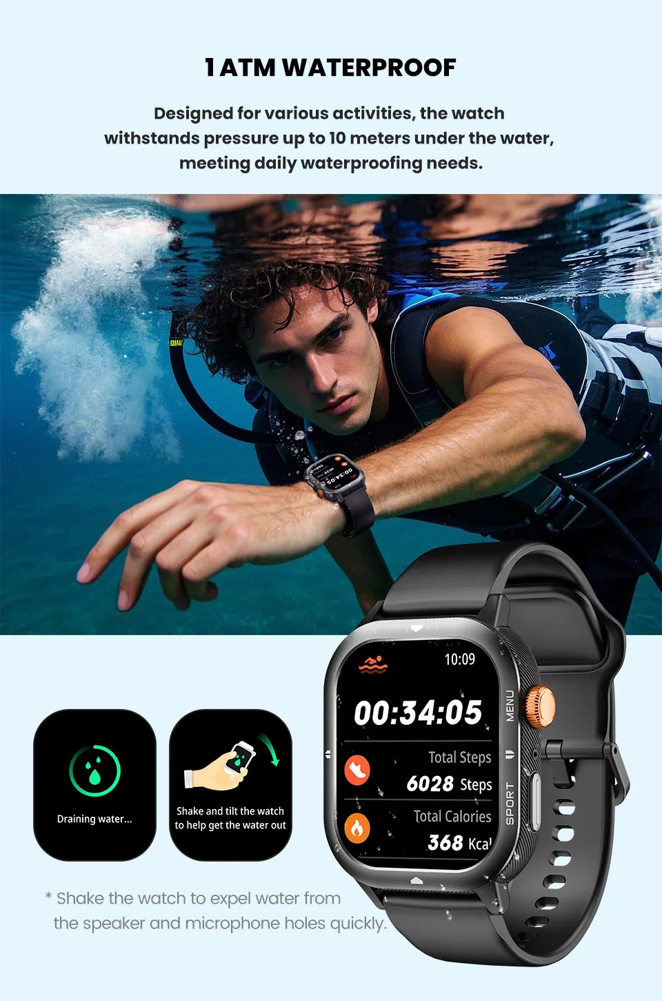 YTOM أحدث C30 1ATM مقاوم للماء ساعة ذكية للرجال والنساء ساعة رياضية BT دعوة اللياقة البدنية النوم معدل ضربات القلب c20 c21 برو تحديث ساعة