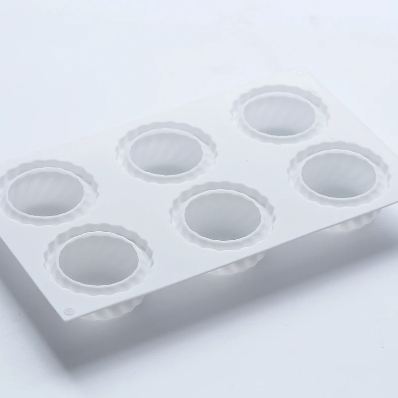 Round 6 Holes Gear Mousse Silicone Mold Handmade Soap Mold Bath Mold Sugarcraft Soap Making Supplies Chocolate Mold