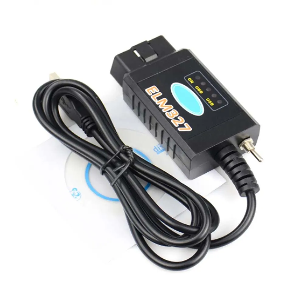 Eswitch Obd 2 LM327 V1.5 USB PIC18F25K80 CH340 HS/MS CAN لفورد Elm327 لـ FoCCCus FORScan Obd2 الماسح الضوئي أداة تشخيص السيارات
