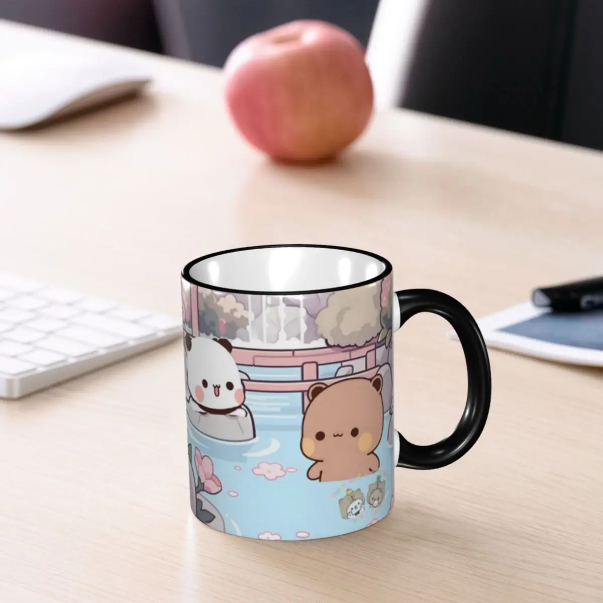 Custom B-Bubus D-Dudus Coffee Mugs DIY Bear And Panda Ceramic Mug Cup Creative Gift
