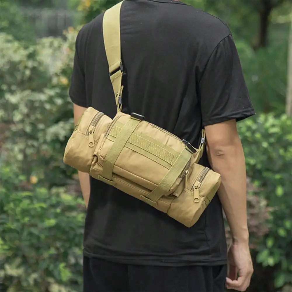 Tragbare Hüfttasche für den Außenbereich, Fahrradtasche, langlebige, vielseitige Umhängetasche, hochwertige Nylon-Brusttasche mit verstellbarem Riemen – Detail 8