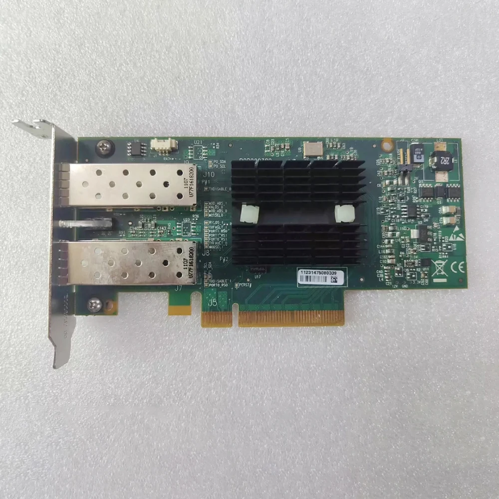 For Mellanox MNPH29D-XTR ConnectX-2 Dual Port 10 Gigabit Fiber Optic Card Win10 Drive Free