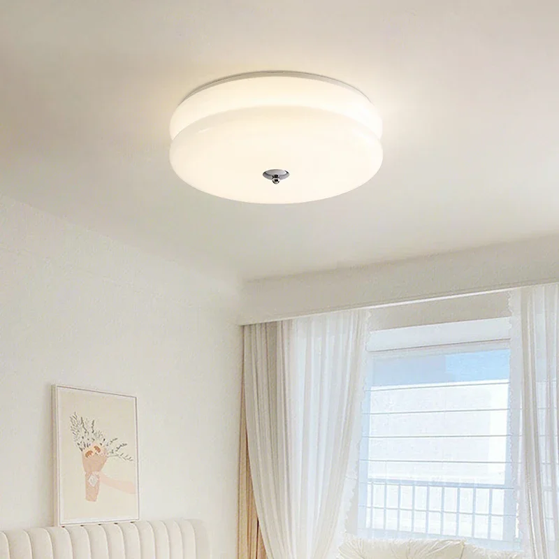 

Round LED Ceiling Lamp Is Used for Dining Room Bedroom Foyer Kitchen Cream Lamp Remote Control Lamp Decoration