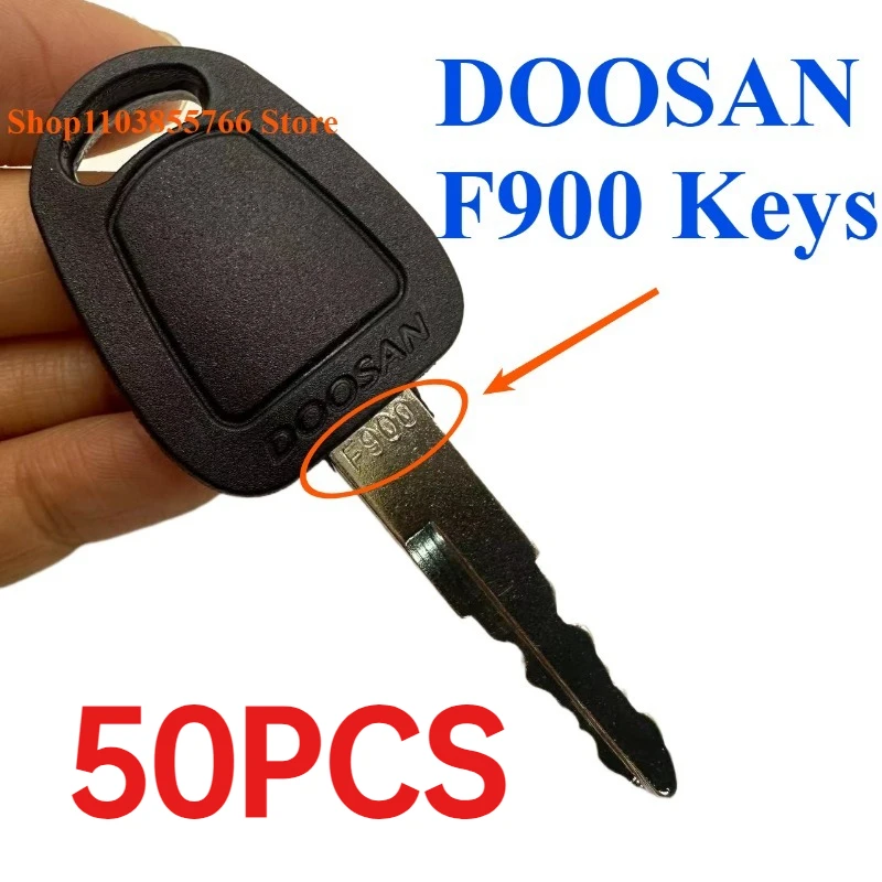 

50 шт. F900 ключ высокого качества экскаватор тяжелое оборудование для Doosan Deawoo запуск зажигания переключатель дверной замок ключ