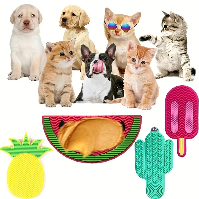 Suitable for pets weighing less than 3 kilograms Mat Cats Slow Food Bowls Suction Cup Feeding Food Silicone Lick,product small